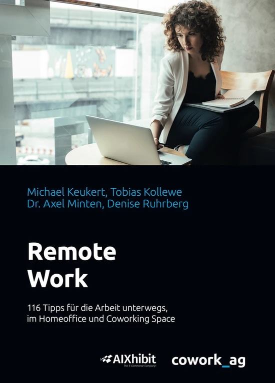 Buchdeckel des Titels Remote Work 116 Tipps