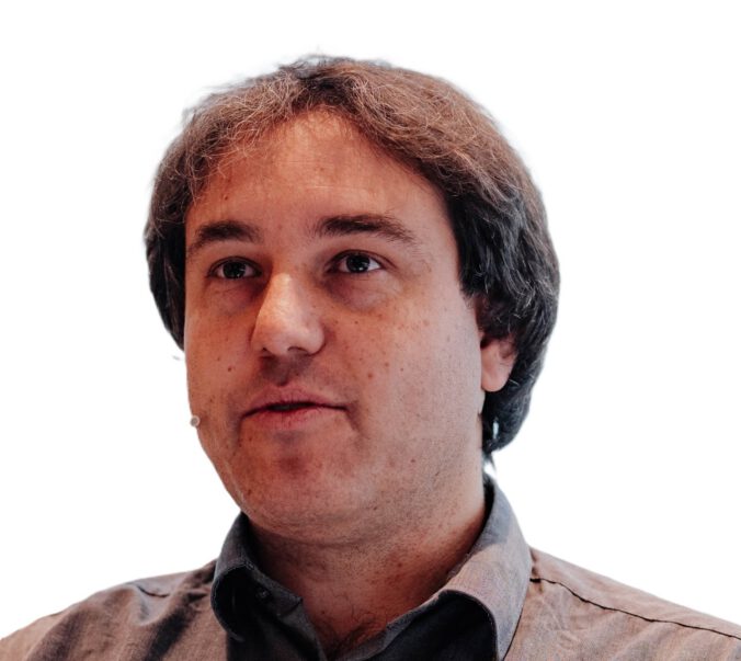 Frederik Baader im Portrait bei / in einer Vortragssituation